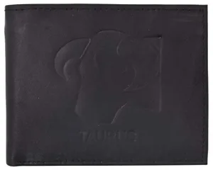 Taurus Zodiac Sign Bifold Trifold Genuine Leather Men's Wallets