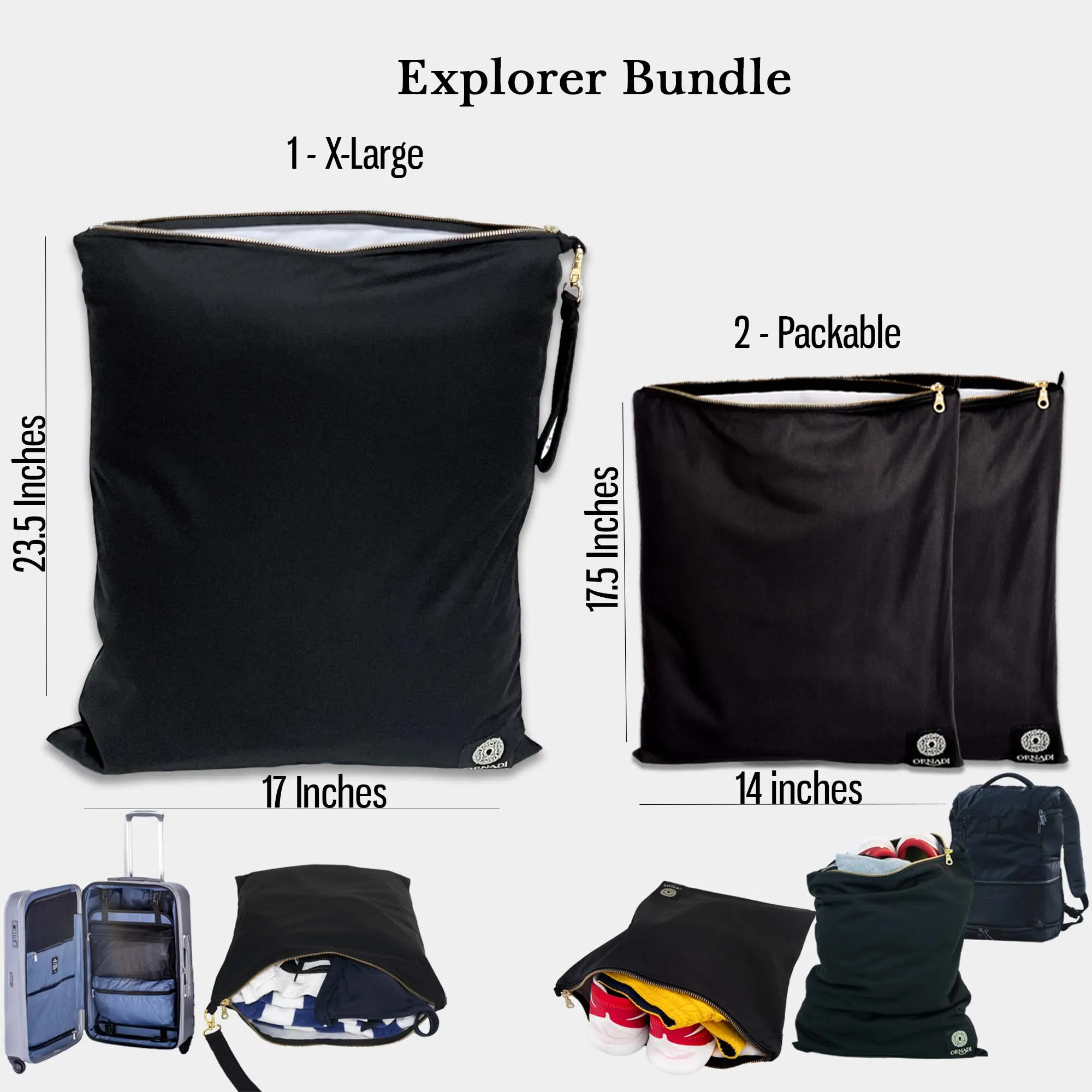 The Explorer Waterproof 3 Travel Bag Bundle
