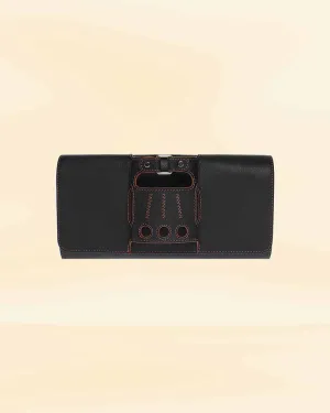 The Noir Nostalgia Pricy Leather Clutch
