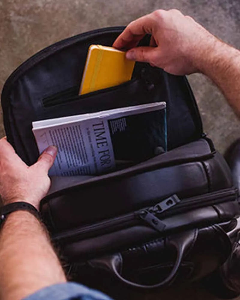 The Pricy Genuine Leather Laptop Backpack