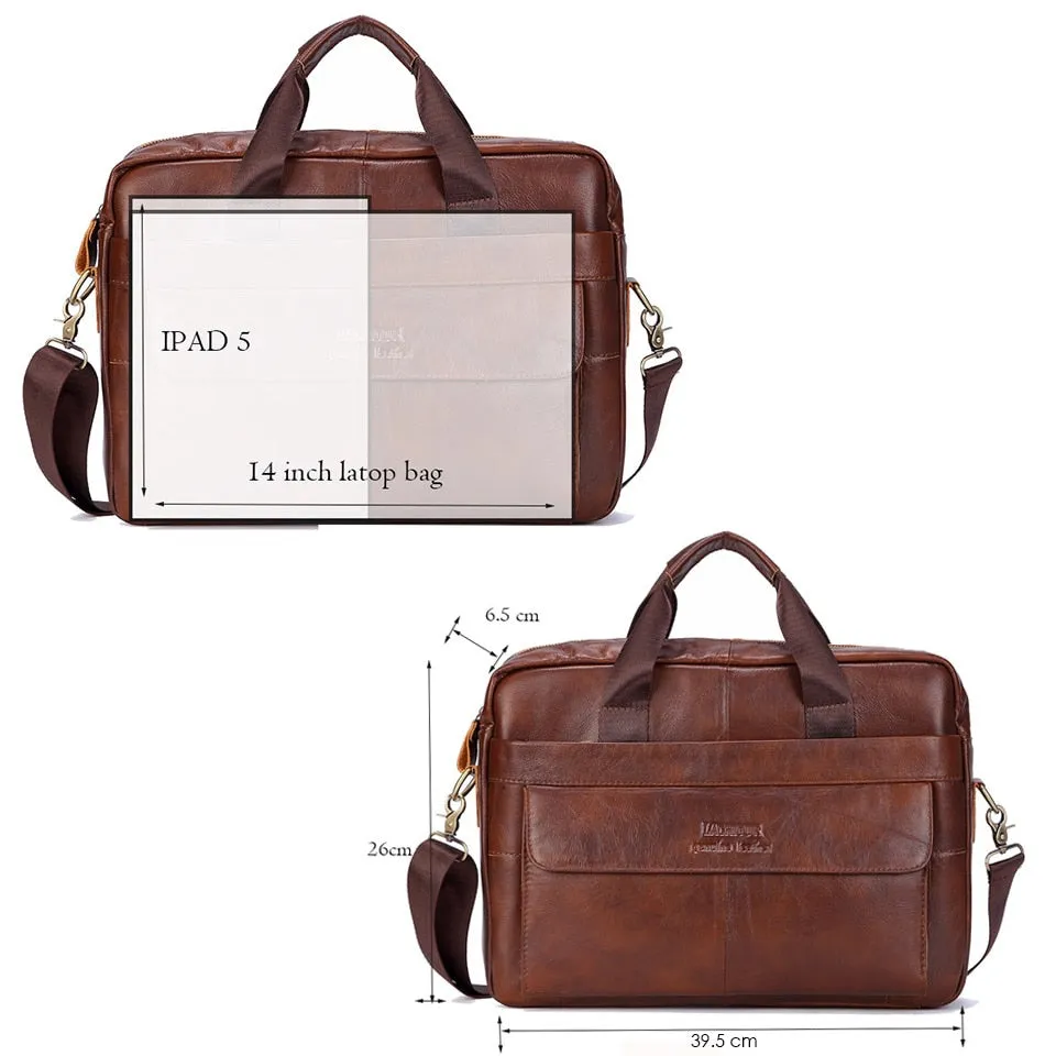 The Ubriaco Genuine Leather Laptop Bag