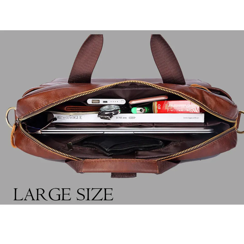 The Ubriaco Genuine Leather Laptop Bag