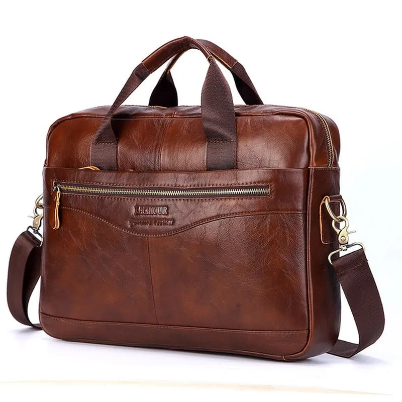 The Ubriaco Genuine Leather Laptop Bag
