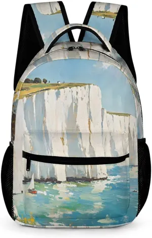 The White Cliffs of Dover Cute Backpack Shoulders Bag Casual Daypacks Travel Back Pack for Camping Hiking