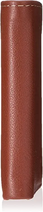Timberland D01388  Mens Leather Trifold Wallet With ID Window - Brown Cognac