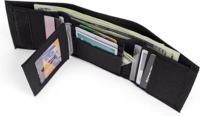 Timberland Men’s Trifold Nylon Wallet D37388 - Black