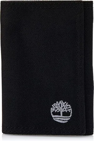 Timberland Men’s Trifold Nylon Wallet D37388 - Black