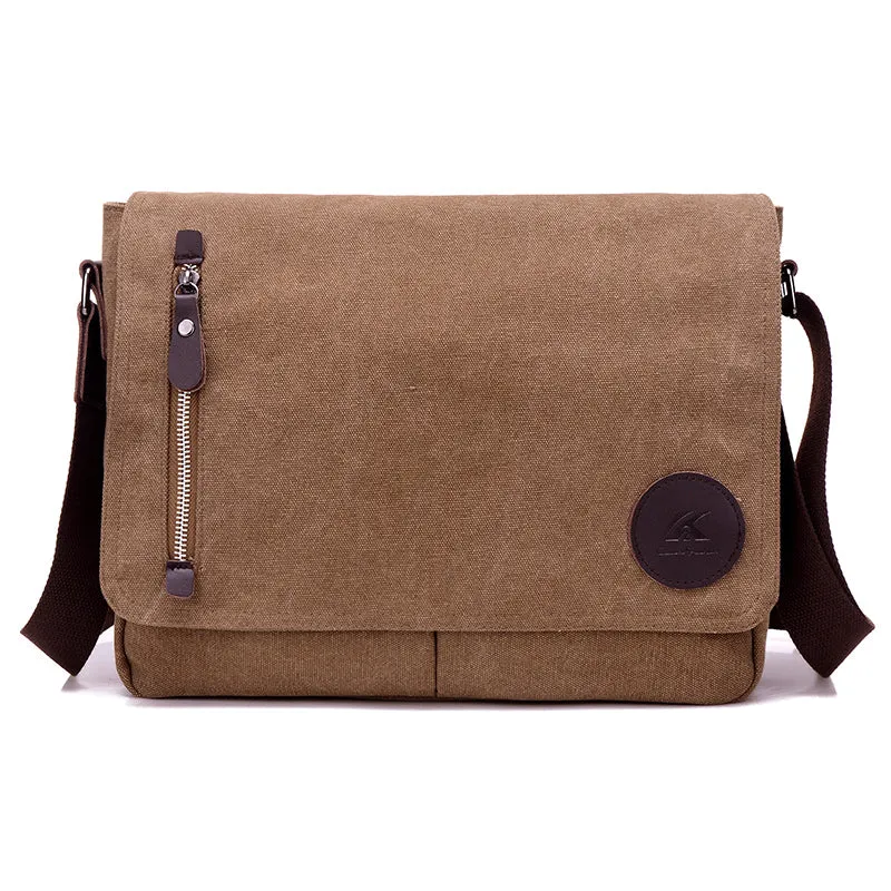 Toledo Canvas Messenger Bag