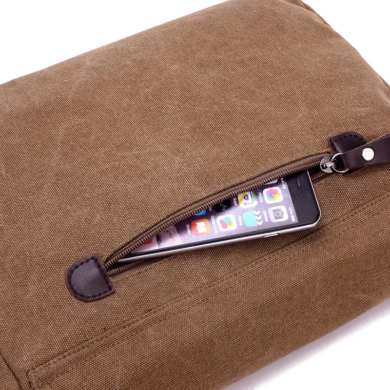 Toledo Canvas Messenger Bag