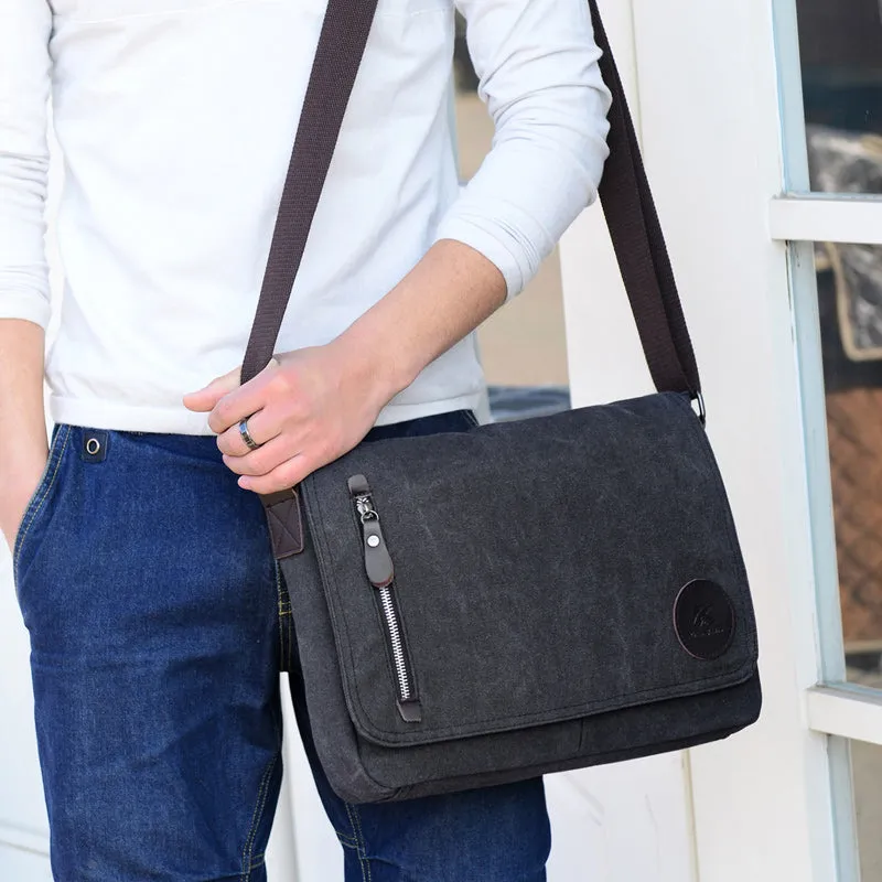 Toledo Canvas Messenger Bag