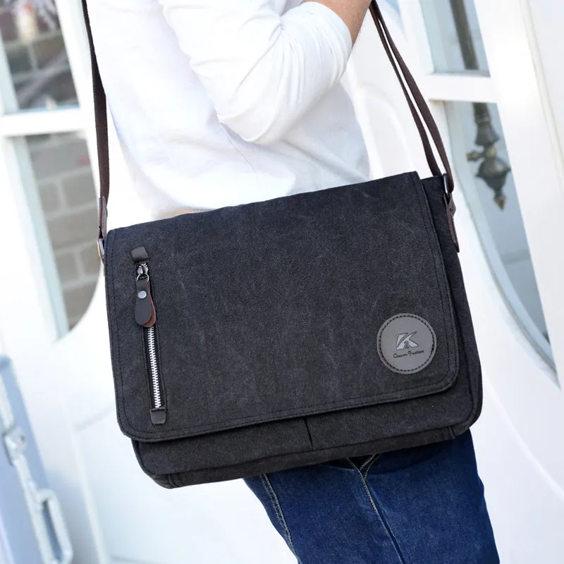 Toledo Canvas Messenger Bag