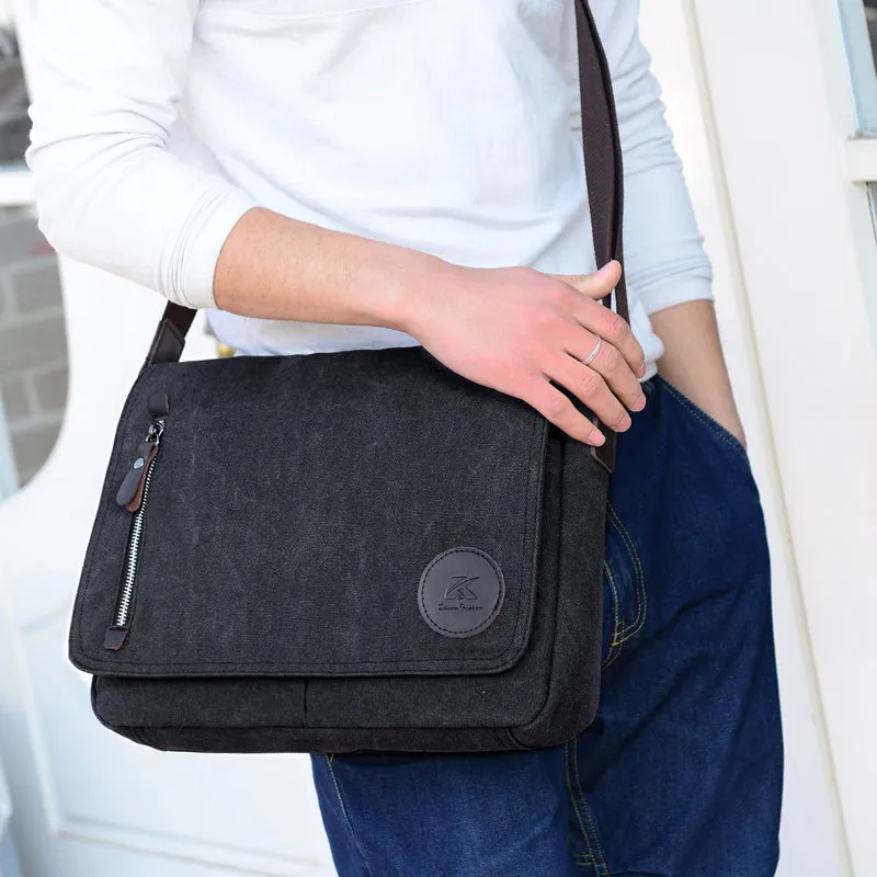 Toledo Canvas Messenger Bag