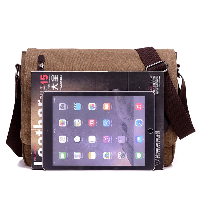 Toledo Canvas Messenger Bag