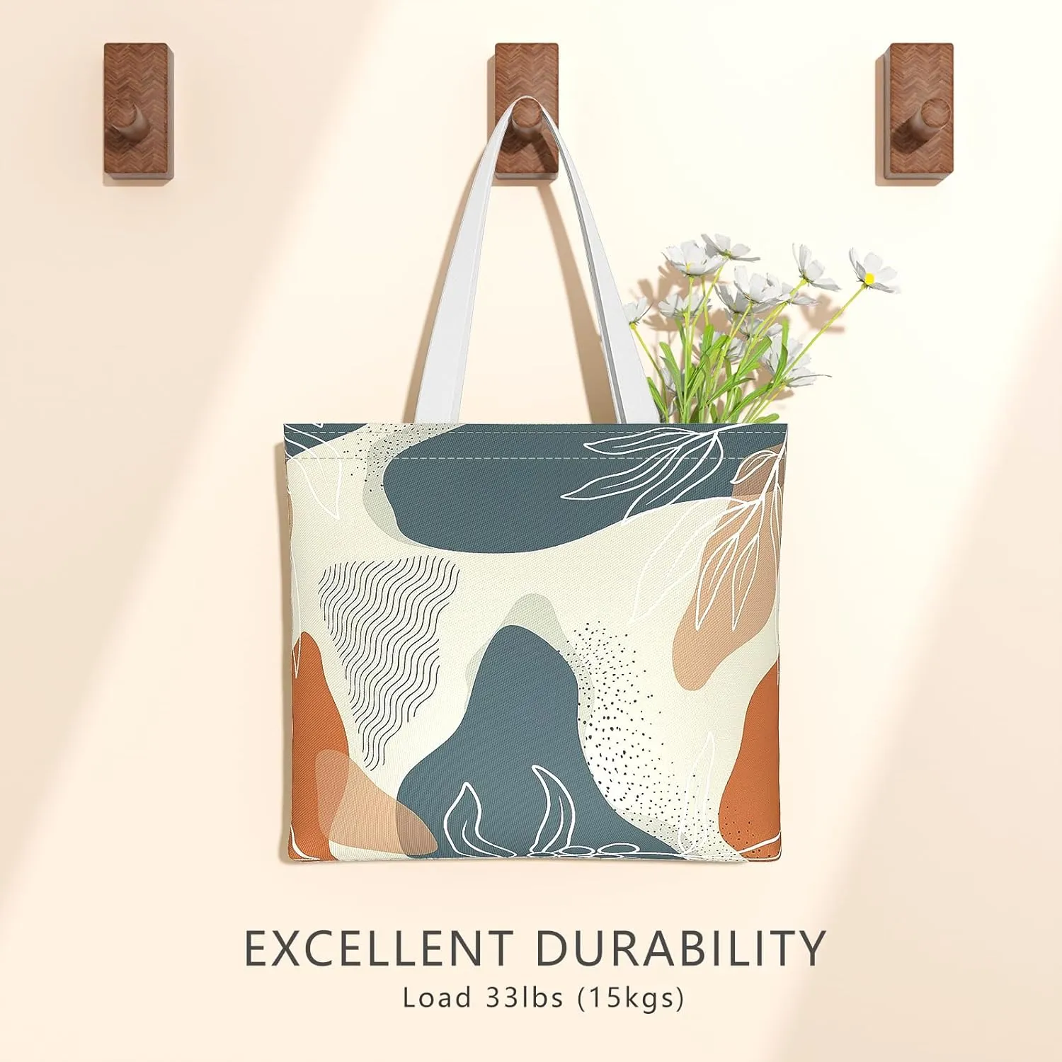Tote Bag, Canvas Tote Bag for Women, Large Lightweight Reusable Canvas Handbags, Cotton Folding Shoulder Cloth Handbag