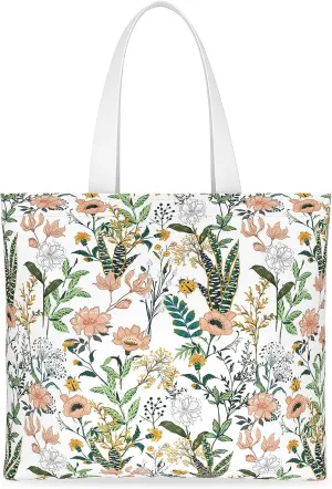 Tote Bag, Canvas Tote Bag for Women, Large Lightweight Reusable Canvas Handbags, Cotton Folding Shoulder Cloth Handbag