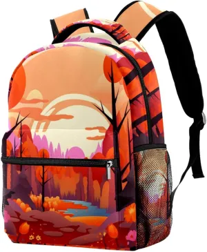 Travel Backpacks for Women,Mens Backpack,Autumn Background,Backpack