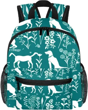 Travel Backpacks for Women,Mens Backpack,Butterfly Floral Dog,Backpack