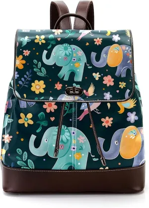 Travel Backpacks for Women,Mens Backpack,Cartoon Elephant,Backpack