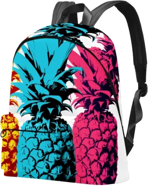 Travel Backpacks for Women,Mens Backpack,Color Fruit Pineapple,Backpack