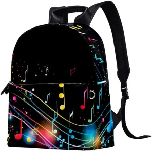 Travel Backpacks for Women,Mens Backpack,Colorful Music Note,Backpack