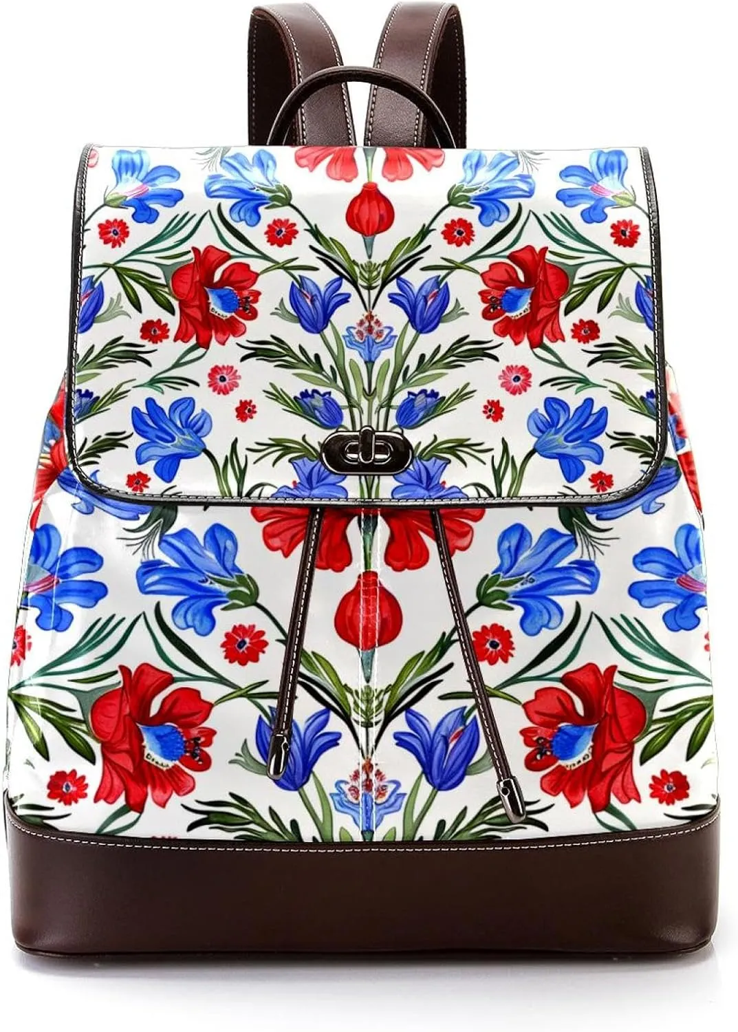 Travel Backpacks for Women,Mens Backpack,Colorful Plant Flowers,Backpack