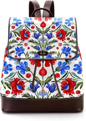 Travel Backpacks for Women,Mens Backpack,Colorful Plant Flowers,Backpack