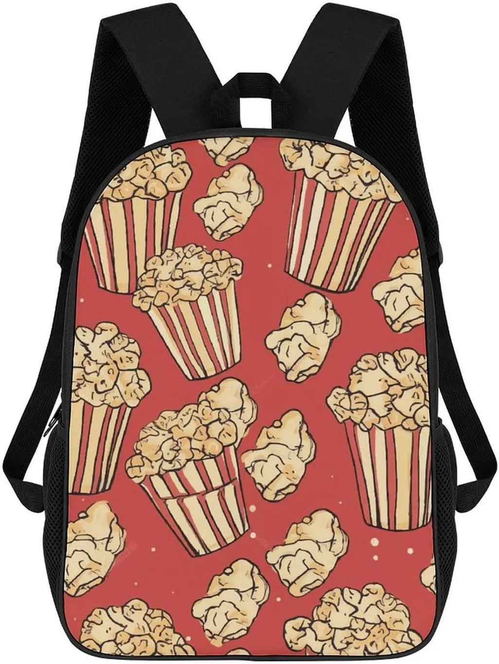 Travel Laptop Backpack Popcorn Print Backpack for Men Women Casual Daypack Computer Bag for Hiking Business