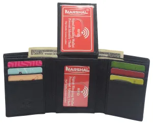 Travel Wallets for Men Slim Trifold Design RFID Credit Card Holder Mens Wallet