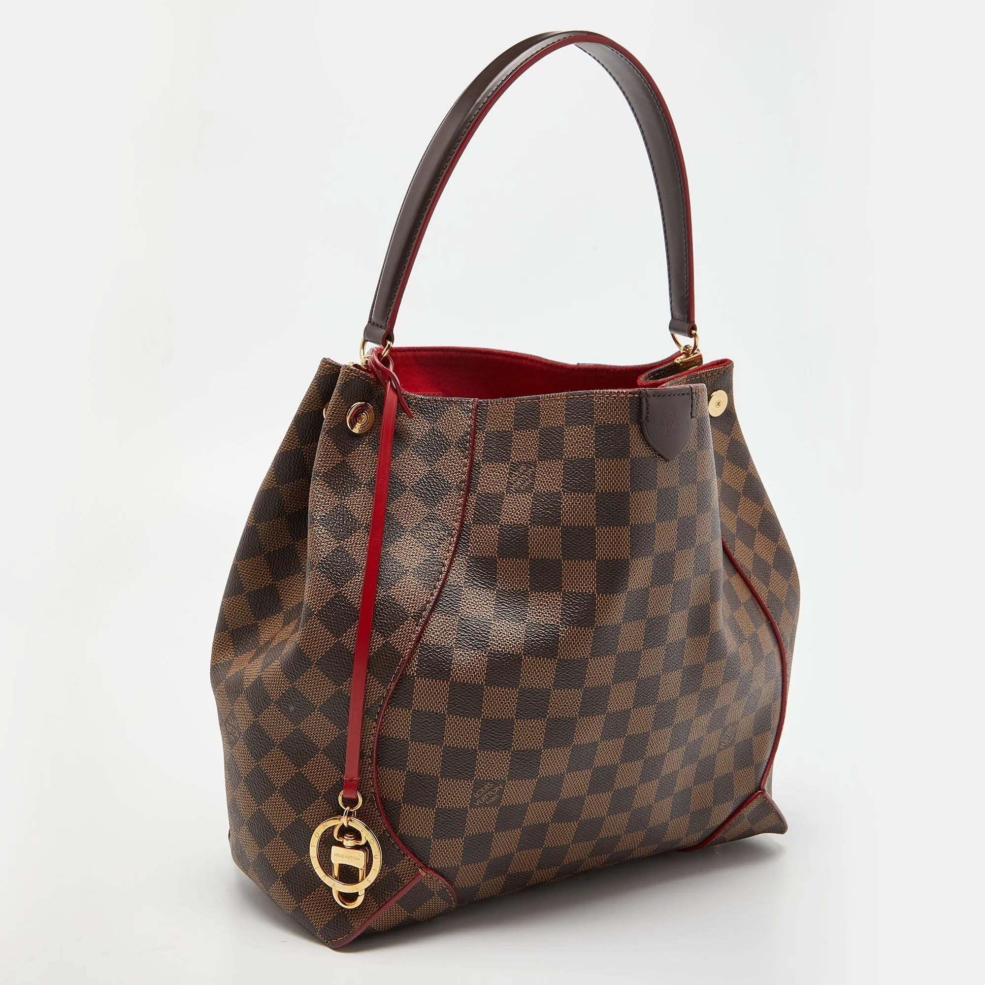 Trendy Inspired Louis Vuitton Damier Canvas Caissa Hobo