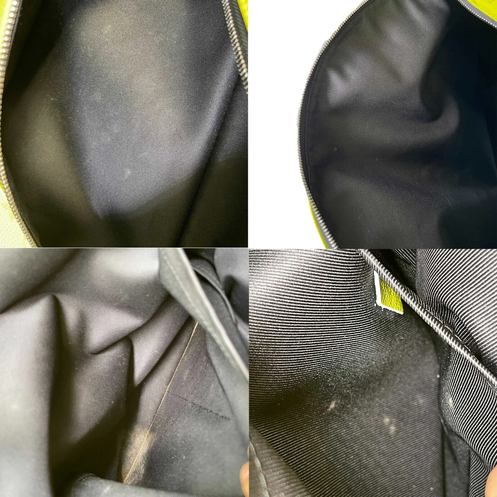 Trendy Inspired Louis Vuitton Taiga Monogram Discovery Backpack Neon Yellow
