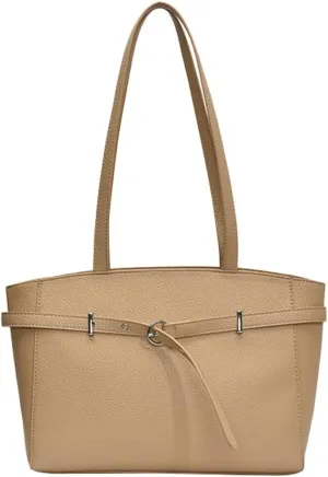 Trendy Y2k Tote Bag for Women 2025 Large Casual Shoulder Bags PU Leather Buckle Belt Handbags Top Handle Work Purses