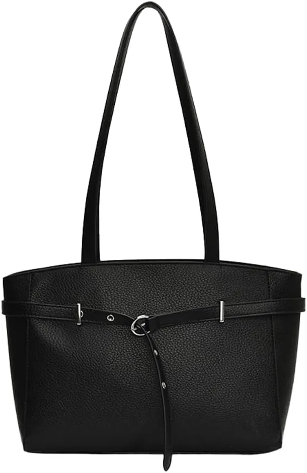 Trendy Y2k Tote Bag for Women 2025 Large Casual Shoulder Bags PU Leather Buckle Belt Handbags Top Handle Work Purses