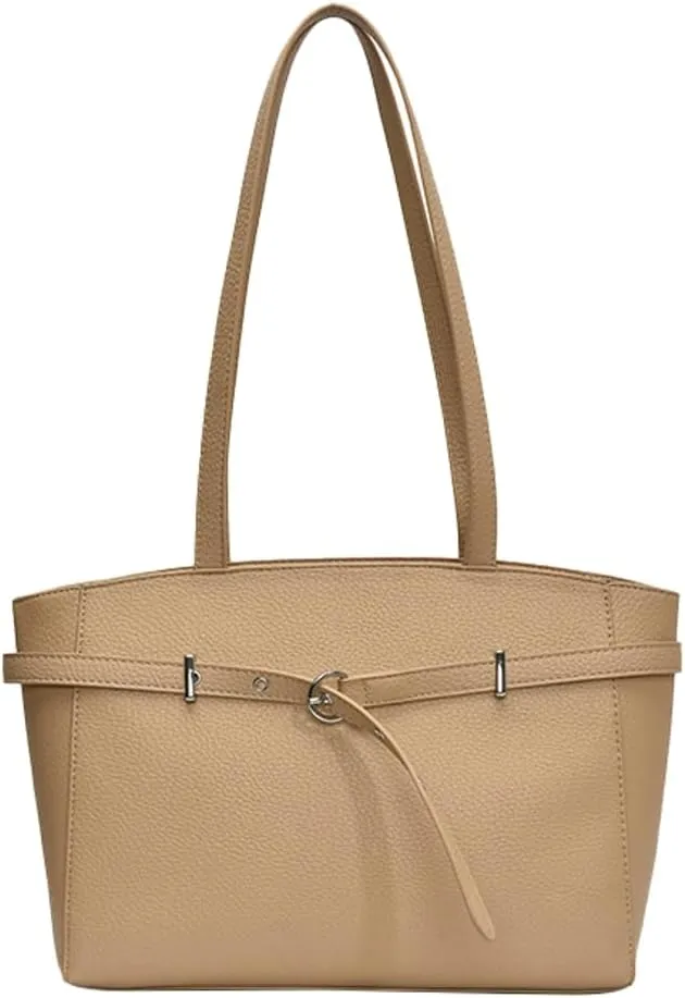Trendy Y2k Tote Bag for Women 2025 Large Casual Shoulder Bags PU Leather Buckle Belt Handbags Top Handle Work Purses
