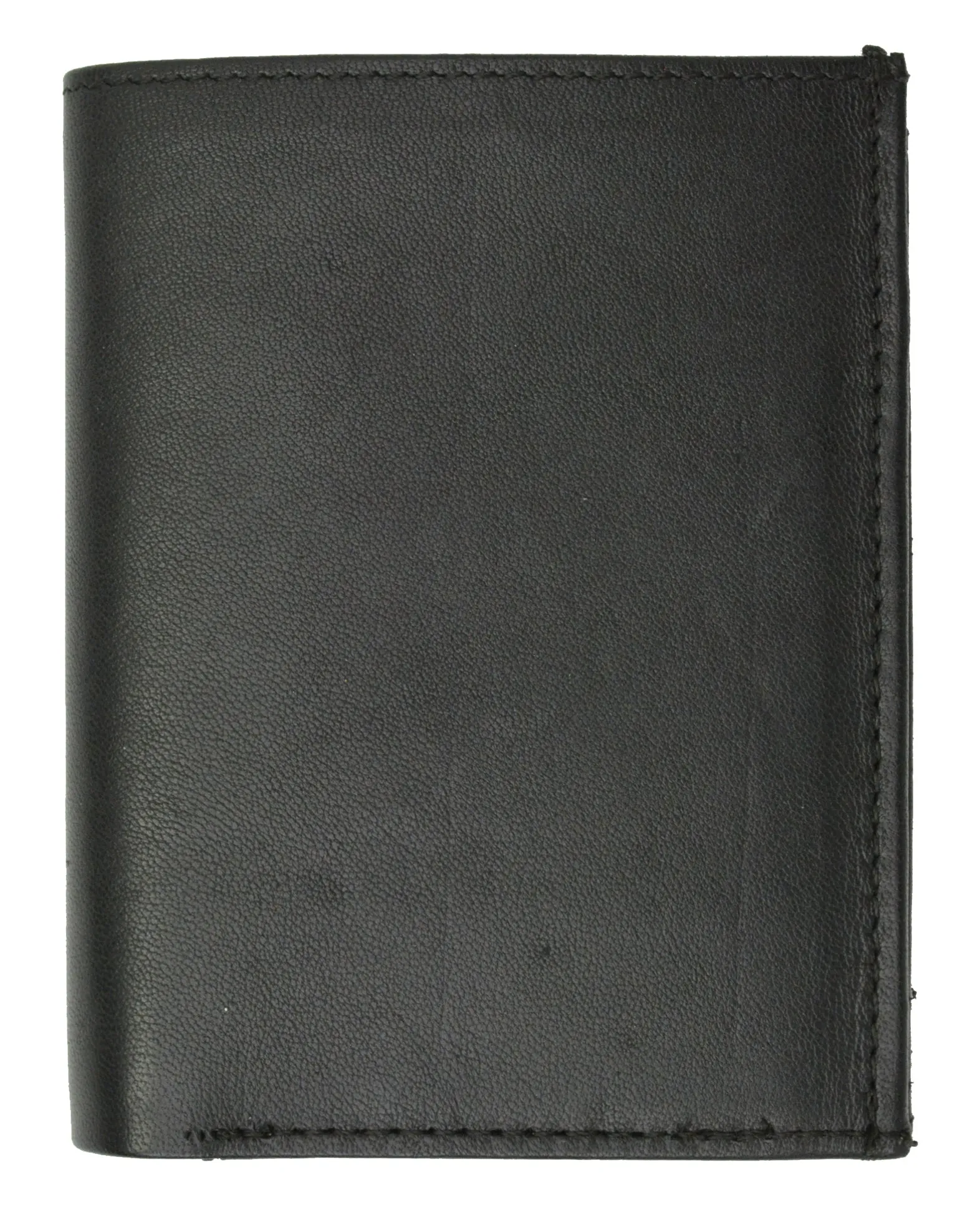 Trifold Billfold RFID Blocking Cowhide Leather Wallet for Men 10 Card Slots 2 ID Windows with Coin Pocket