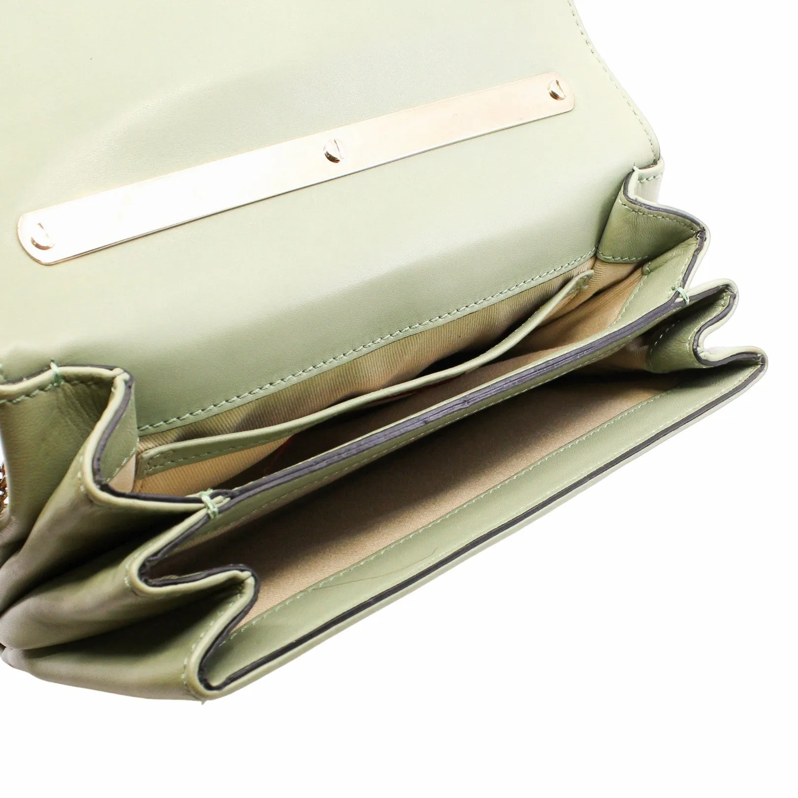 Va Va Voom Medium Clutch Leather green ghw