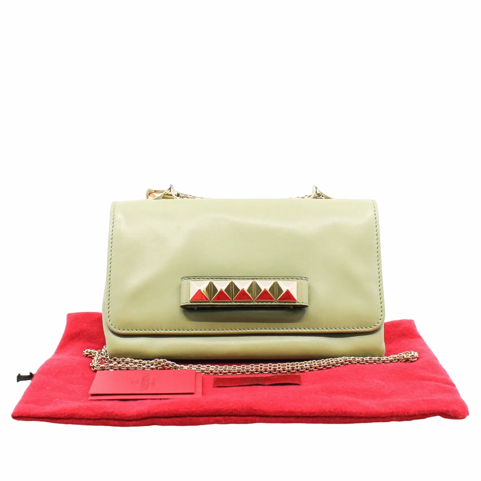 Va Va Voom Medium Clutch Leather green ghw