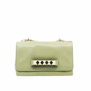 Va Va Voom Medium Clutch Leather green ghw