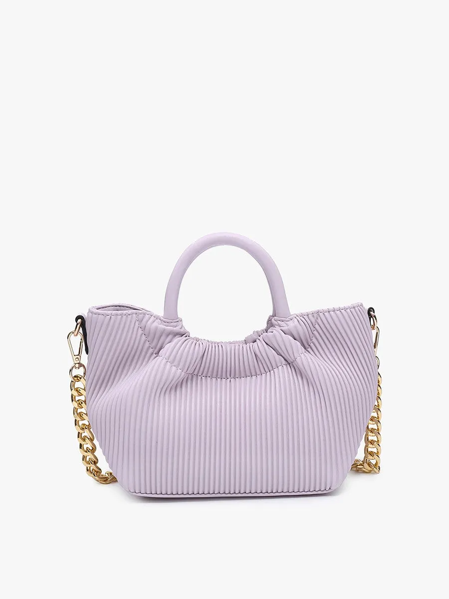 Valency Pleated Satchel - Lilac
