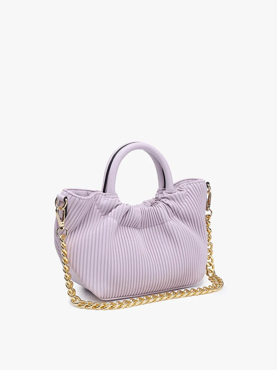 Valency Pleated Satchel - Lilac