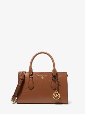 Valerie Small Pebbled Leather Satchel | 55606