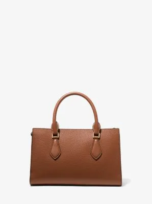 Valerie Small Pebbled Leather Satchel | 55606
