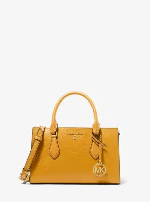 Valerie Small Pebbled Leather Satchel | 55606