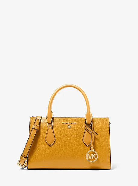 Valerie Small Pebbled Leather Satchel | 55606