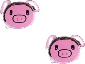 VALICLUD Pack of 3 Women's Shoulder Bags Sash Bags for Women for Hanging Cute Shoulder Bags Shoulder Bags for Girls Funny Pig Chain Bag Shopping Bag Small Round Bag Wild, Rosax2st, briefcase