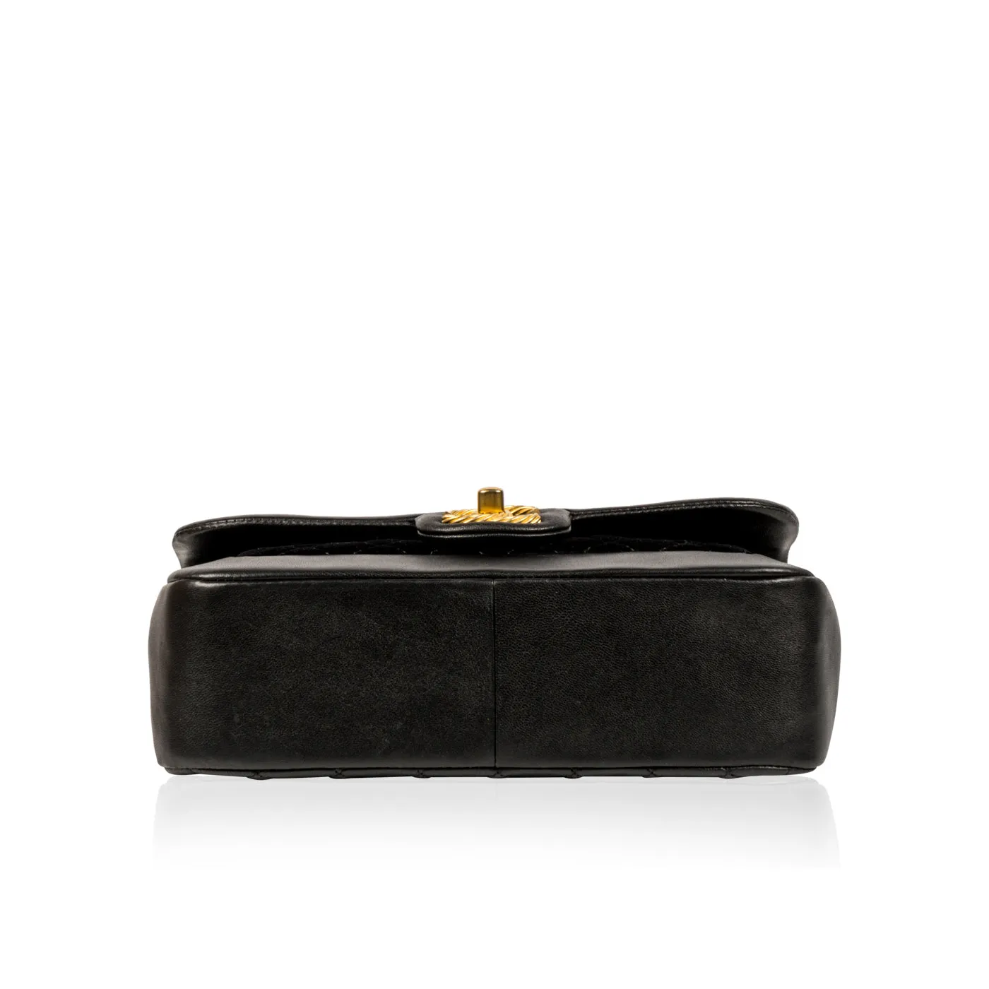 Velvet/Lambskin Flap Bag