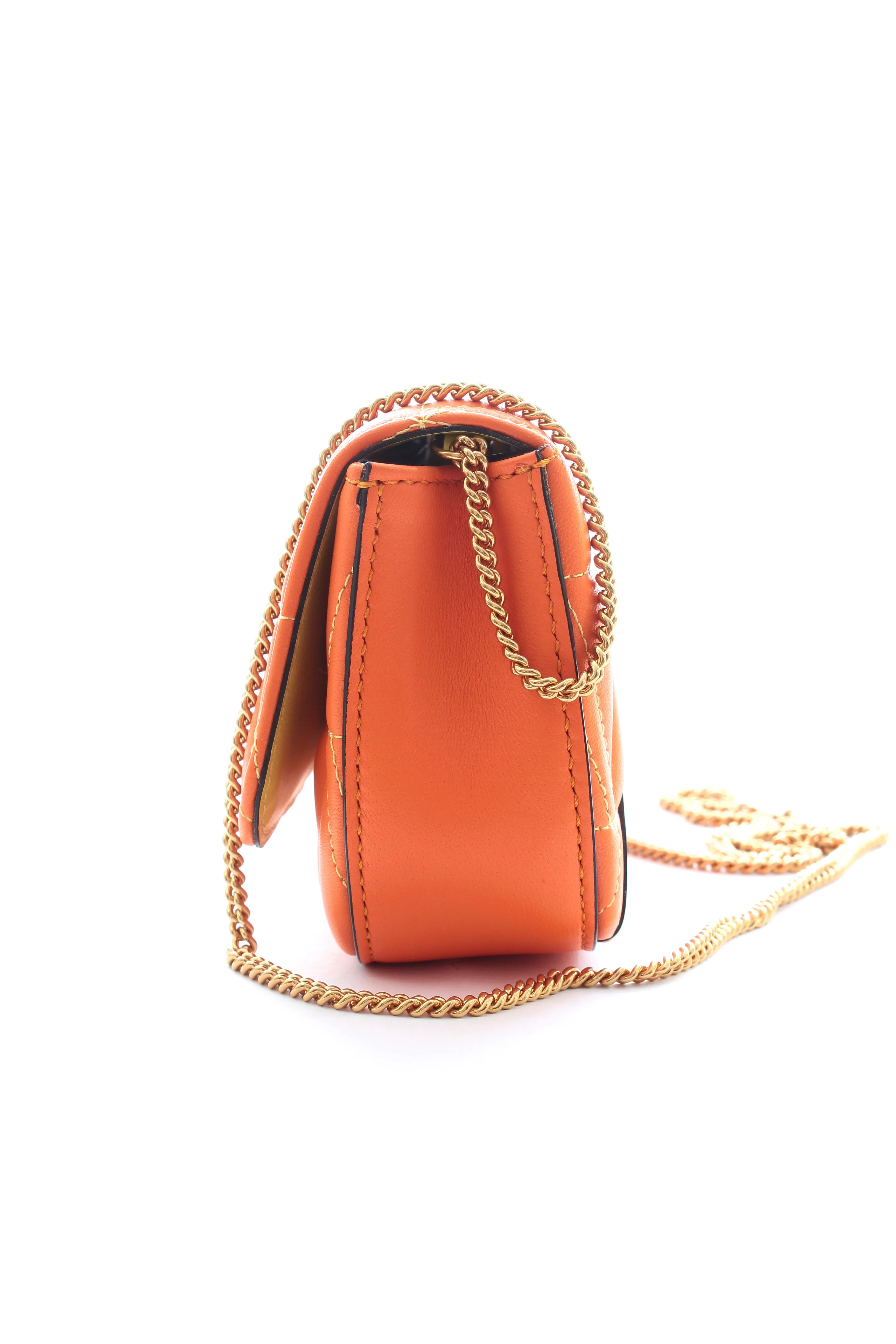 Versace 'Virtus' Mini Quilted Leather Shoulder Bag