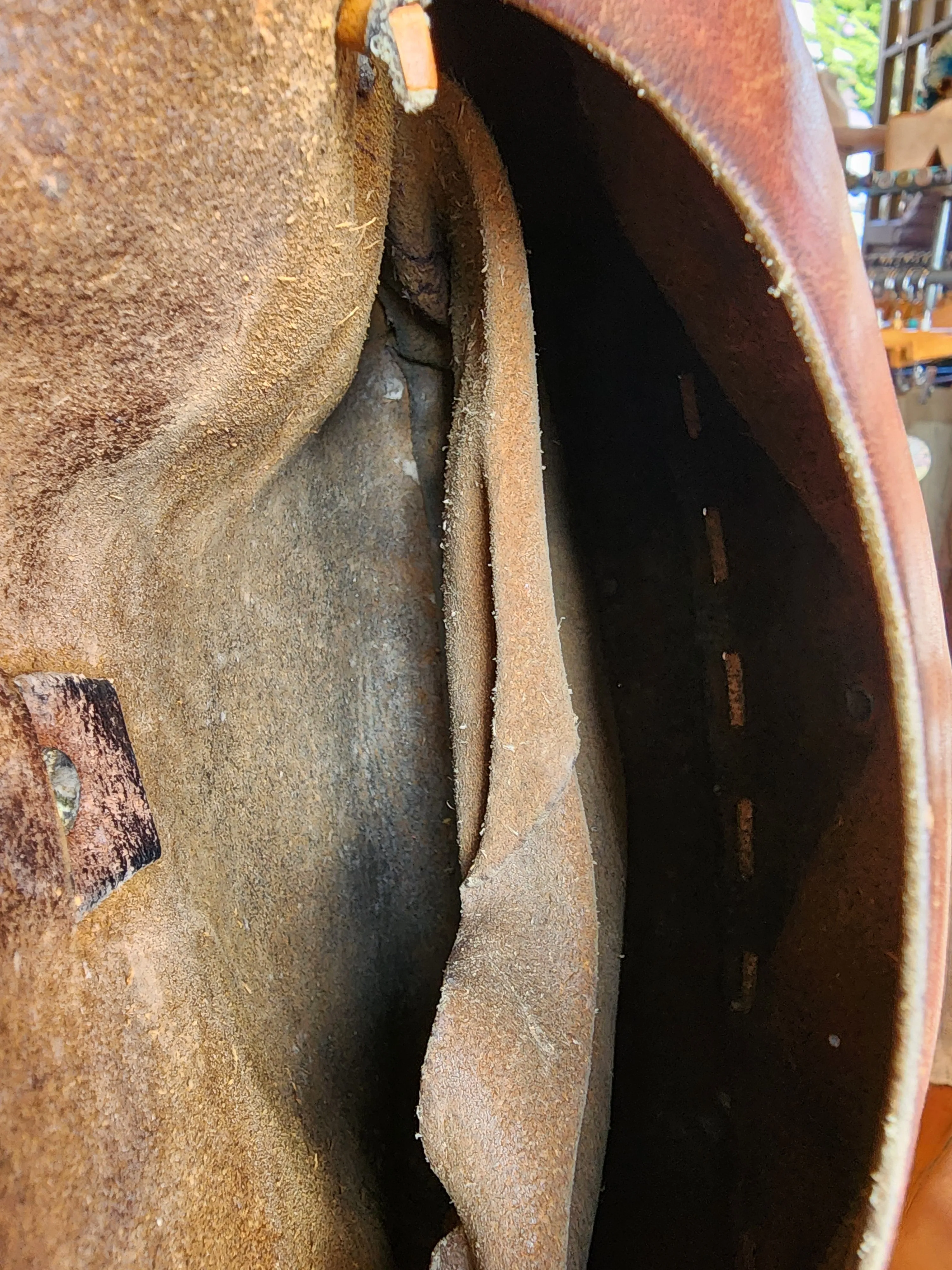 Vintage 60s Leather Shoulder Bag