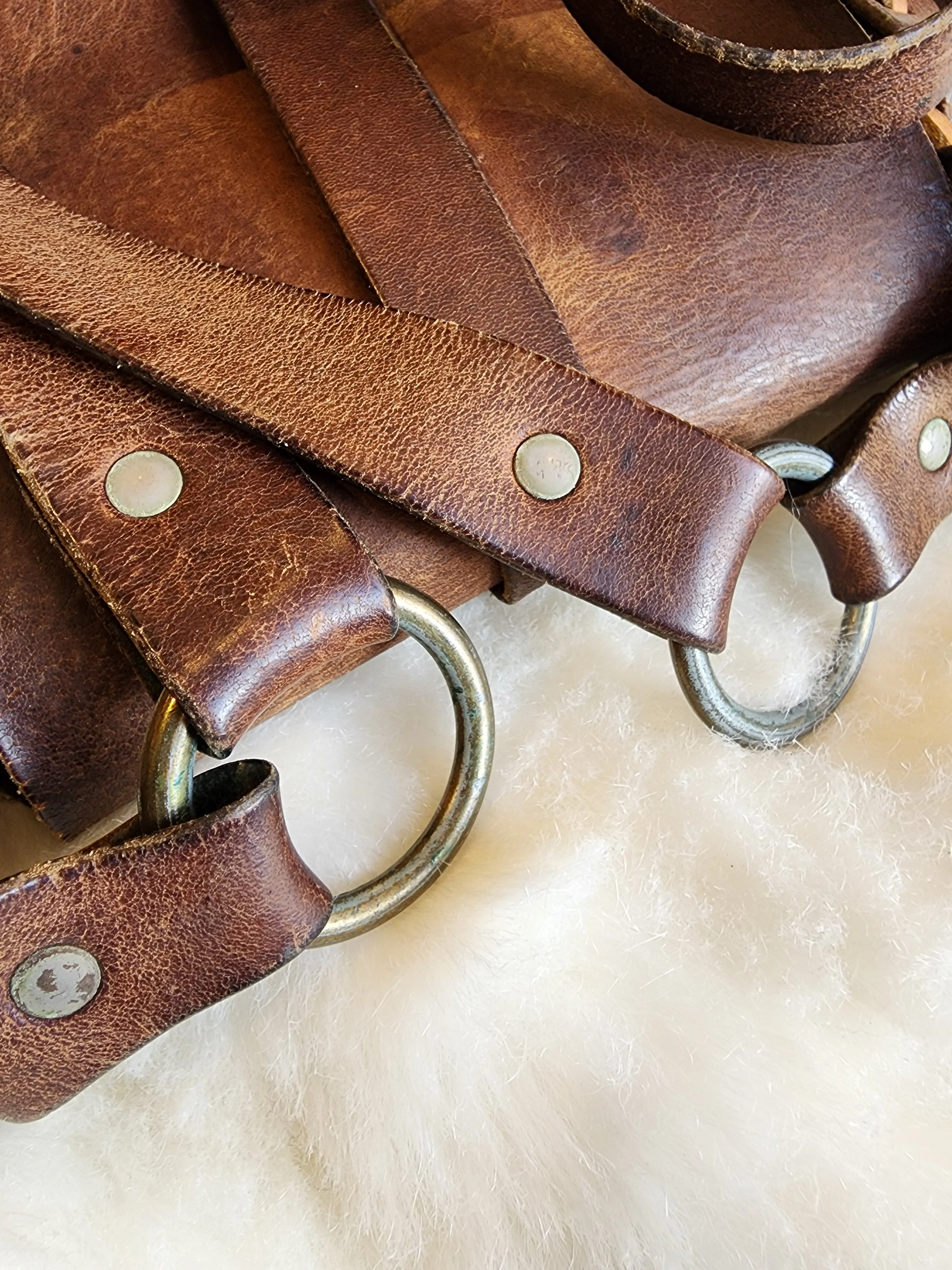 Vintage 60s Leather Shoulder Bag