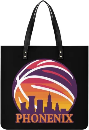 Vintage Sunset Phonenix Arizona Top Handle Satchel Handbags PU Leather Tote Bags Shoulder Bags for Women