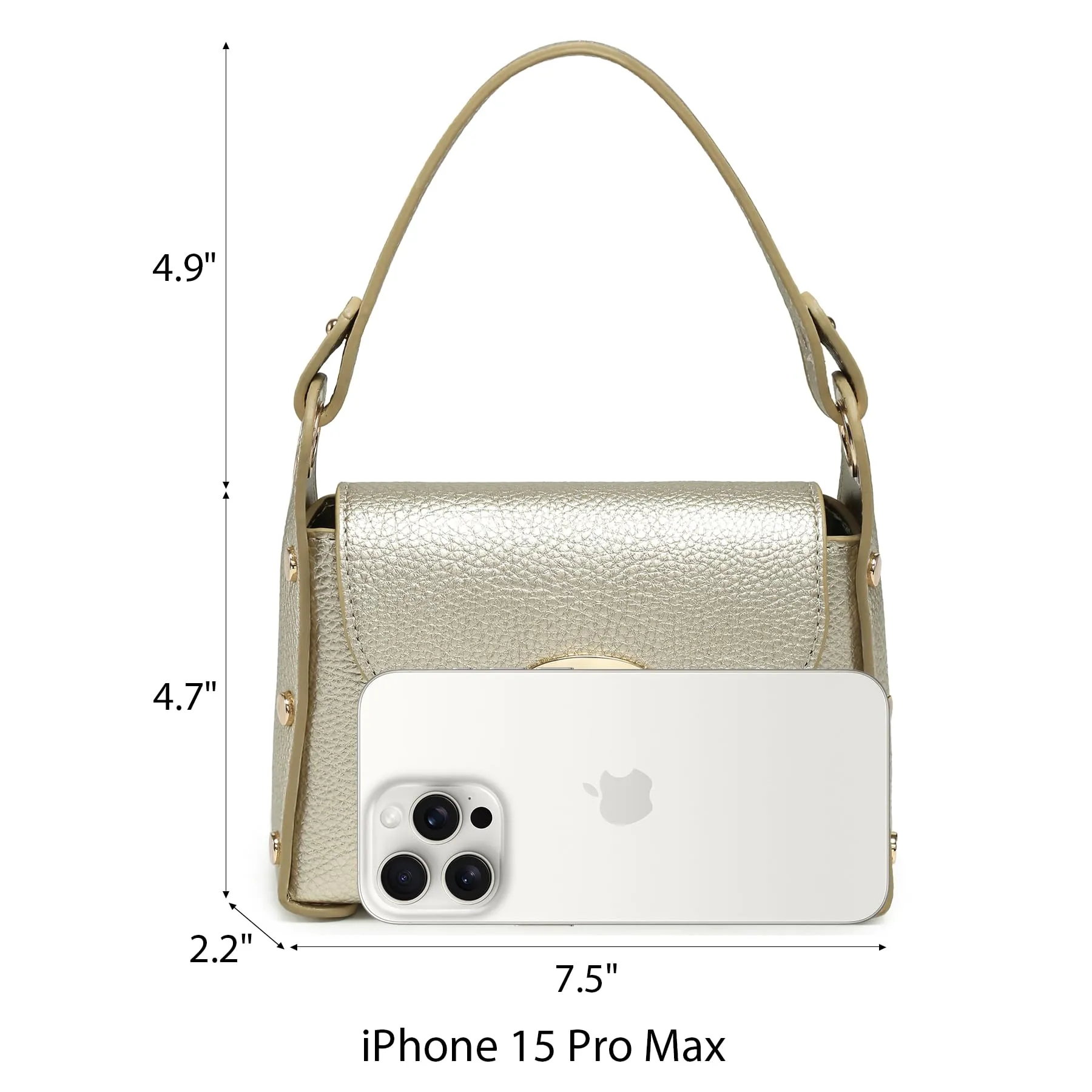 VONMAY Women Small Crossbody Bag Studded Evening Bags Clutch Purse Satchel Handbag for Wedding/Prom/Cocktail Party